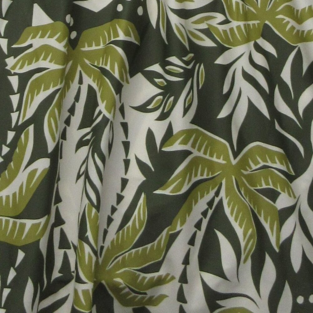 Old Navy Olive & Cream Tropical Leaf One-Piece Swim Dress - Picture 5 of 5